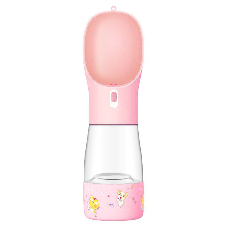 Portable Pet Water Bottle Feeder Bowl Keeps Dogs Hydrated On Adventures