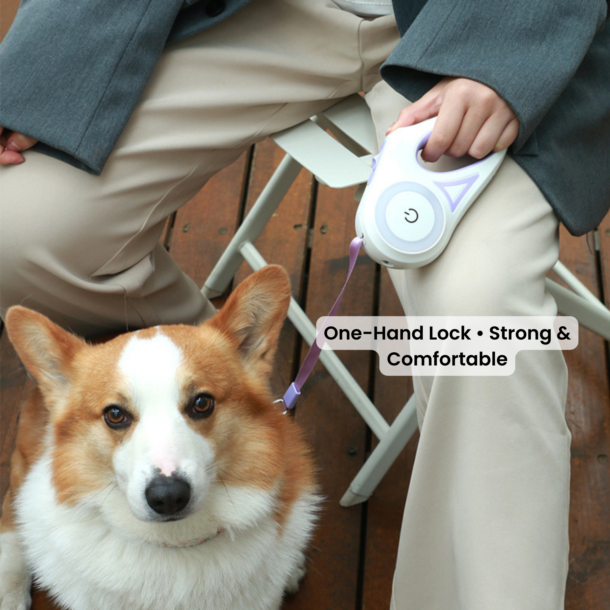 Retractable Dog Leash with Collar for Safe Walks