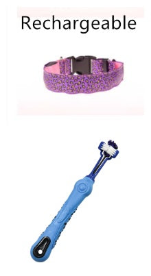 LED Dog Collar Keeps Pets Visible Safe During Night Walks