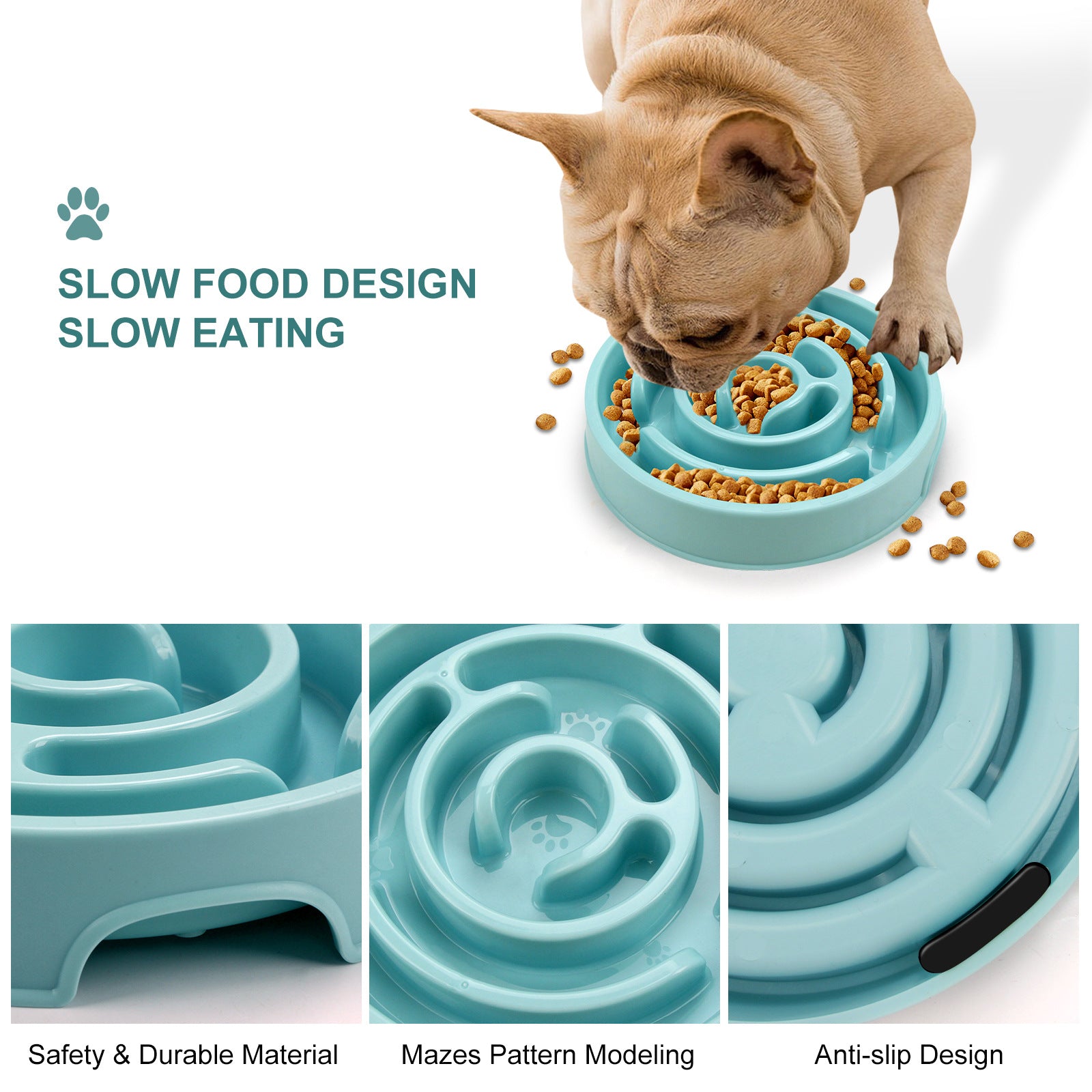 Healthy Eating Slow Feeder Bowl for Dogs