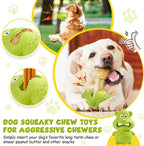 Tough Natural Rubber Chew Toy for Happy, Busy Dogs