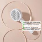 Self-Cleaning Pet Grooming Brush for Dogs and Cats