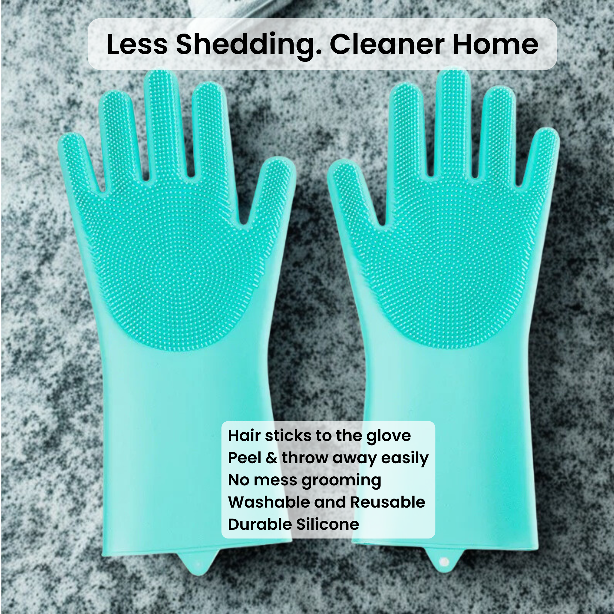 Gentle Grooming Glove for Dogs and Cats