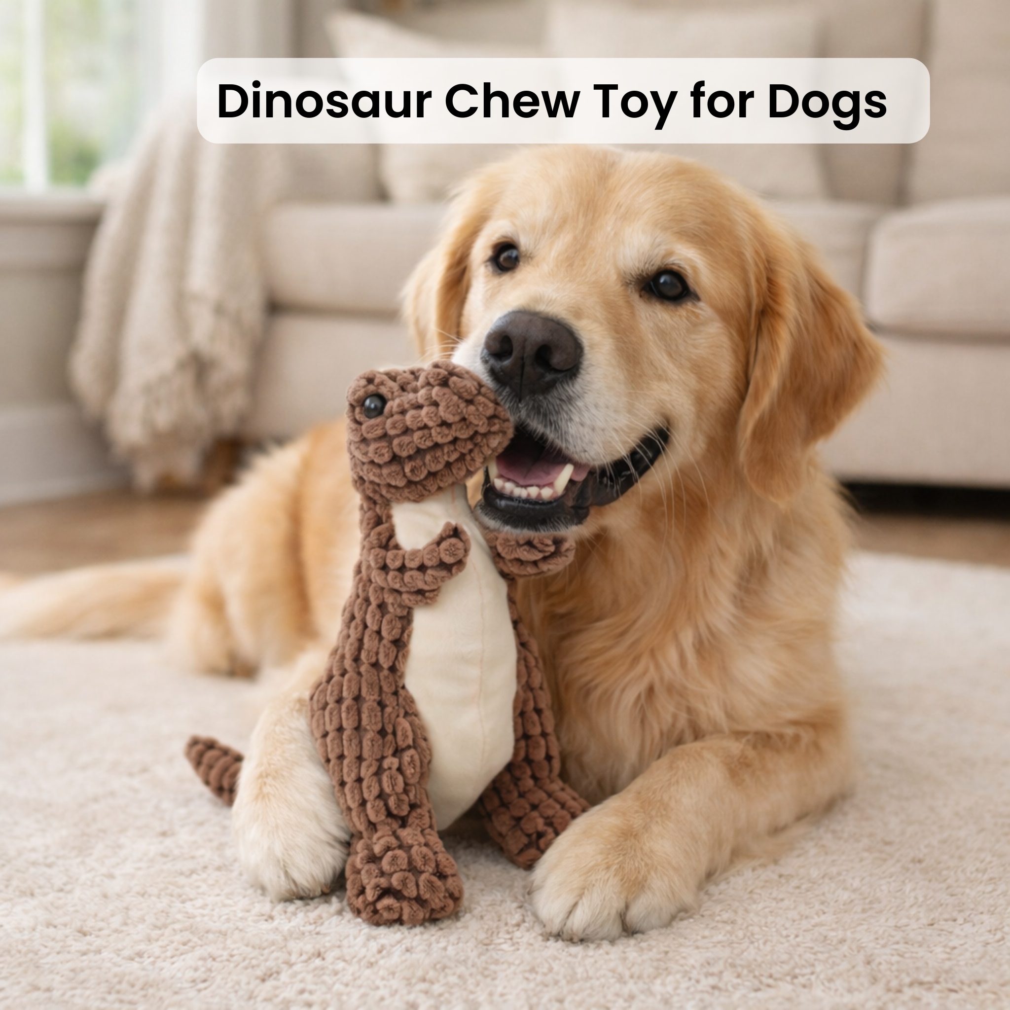 Giant Dinosaur Dog Toy for Endless Playtime