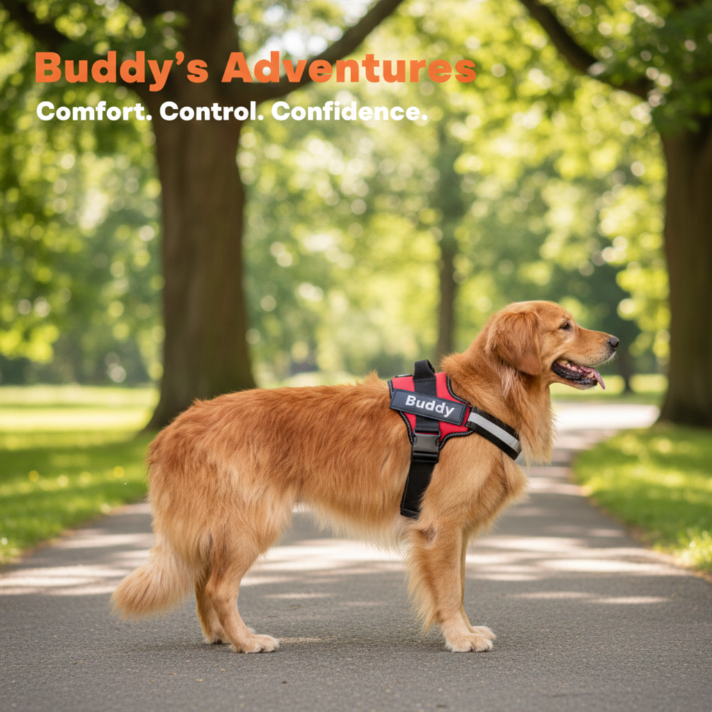 Personalized Dog Harness Keeps Pets Safe Comfortable Stylish On Every Walk