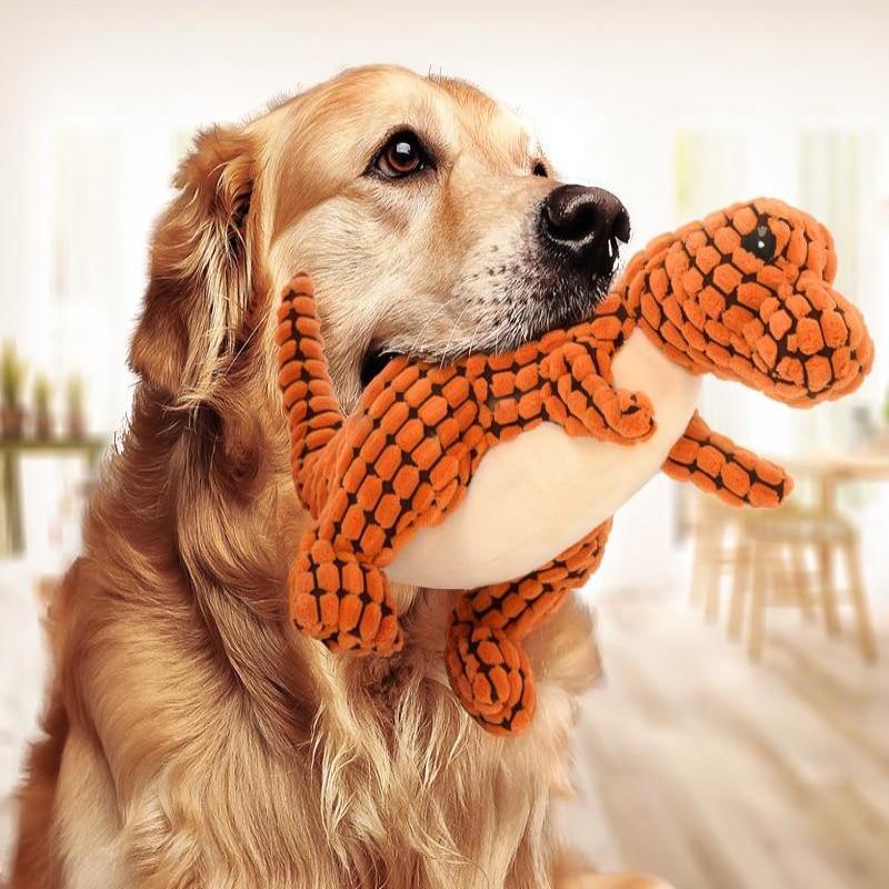Giant Dinosaur Dog Toy for Endless Playtime