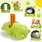 Tough Natural Rubber Chew Toy for Happy, Busy Dogs