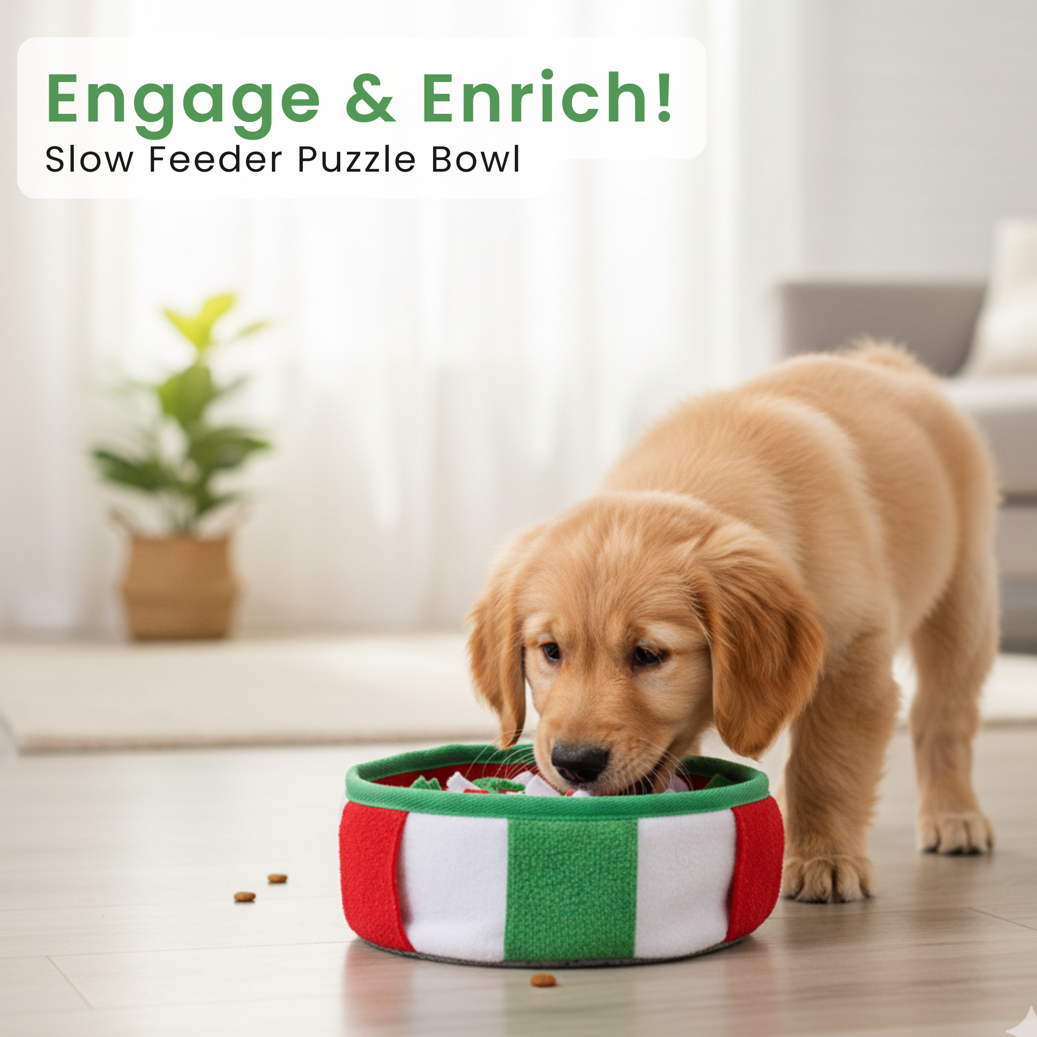 Interactive Dog Toy Smell Mat Puzzle Makes Mealtime Fun Engaging