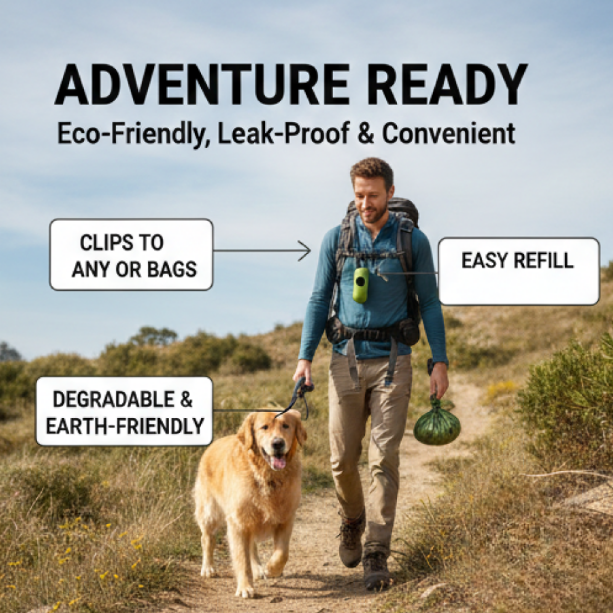 Degradable Dog Poop Bags Keep Walks Clean Eco‑Friendly Hassle‑Free Always