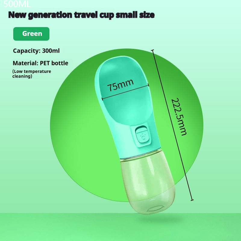 Portable Pet Water Bottle Feeder Bowl Keeps Dogs Hydrated On Adventures