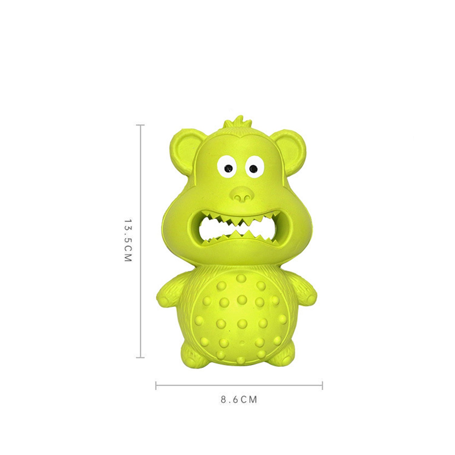 Tough Natural Rubber Chew Toy for Happy, Busy Dogs