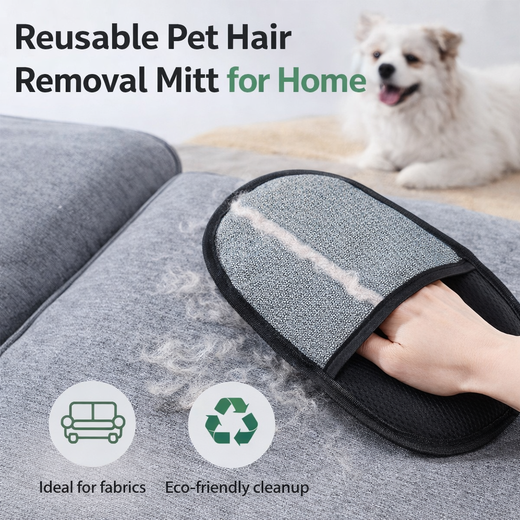 Pet Hair Remover Glove for Clothes, Furniture, and Couches