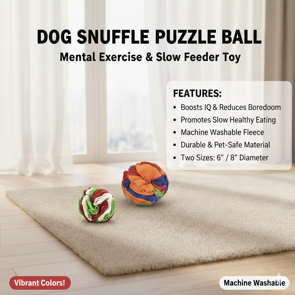 Snuffle Ball Puzzle Toy for Smart, Happy Pets