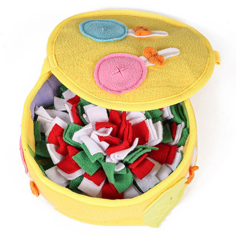 Interactive Dog Toy Smell Mat Puzzle Makes Mealtime Fun Engaging