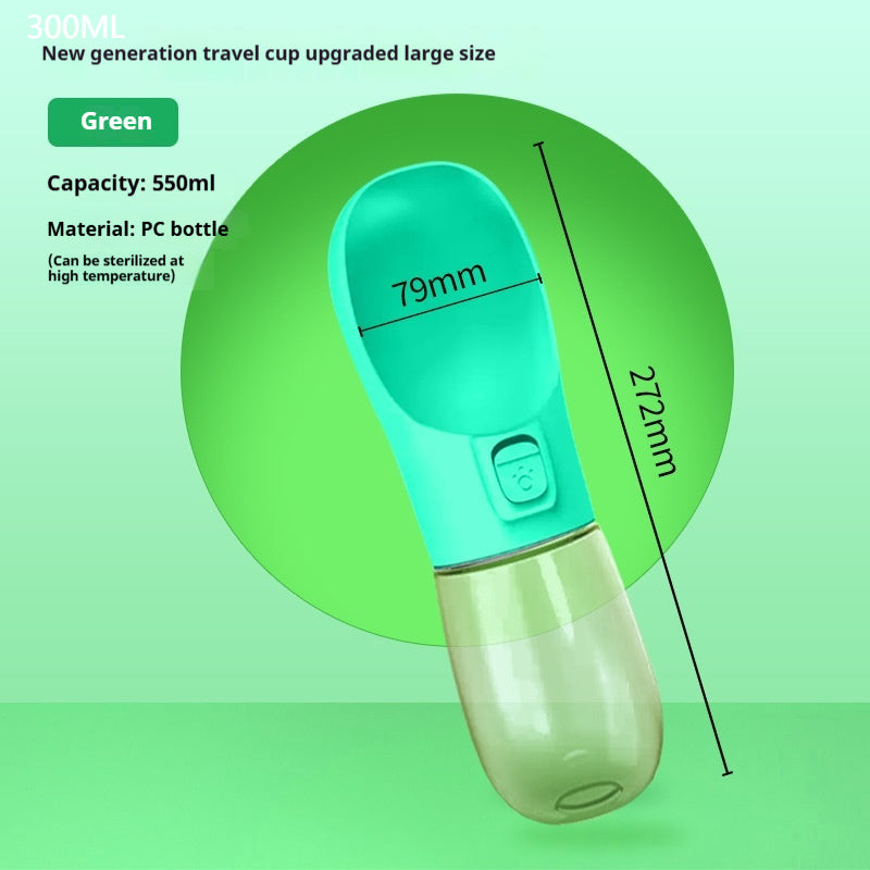 Portable Pet Water Bottle Feeder Bowl Keeps Dogs Hydrated On Adventures