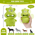 Tough Natural Rubber Chew Toy for Happy, Busy Dogs