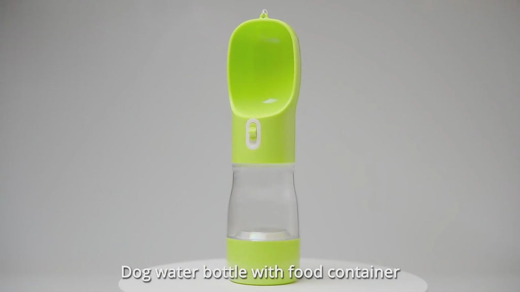 Portable Pet Water Bottle Feeder Bowl Keeps Dogs Hydrated On Adventures